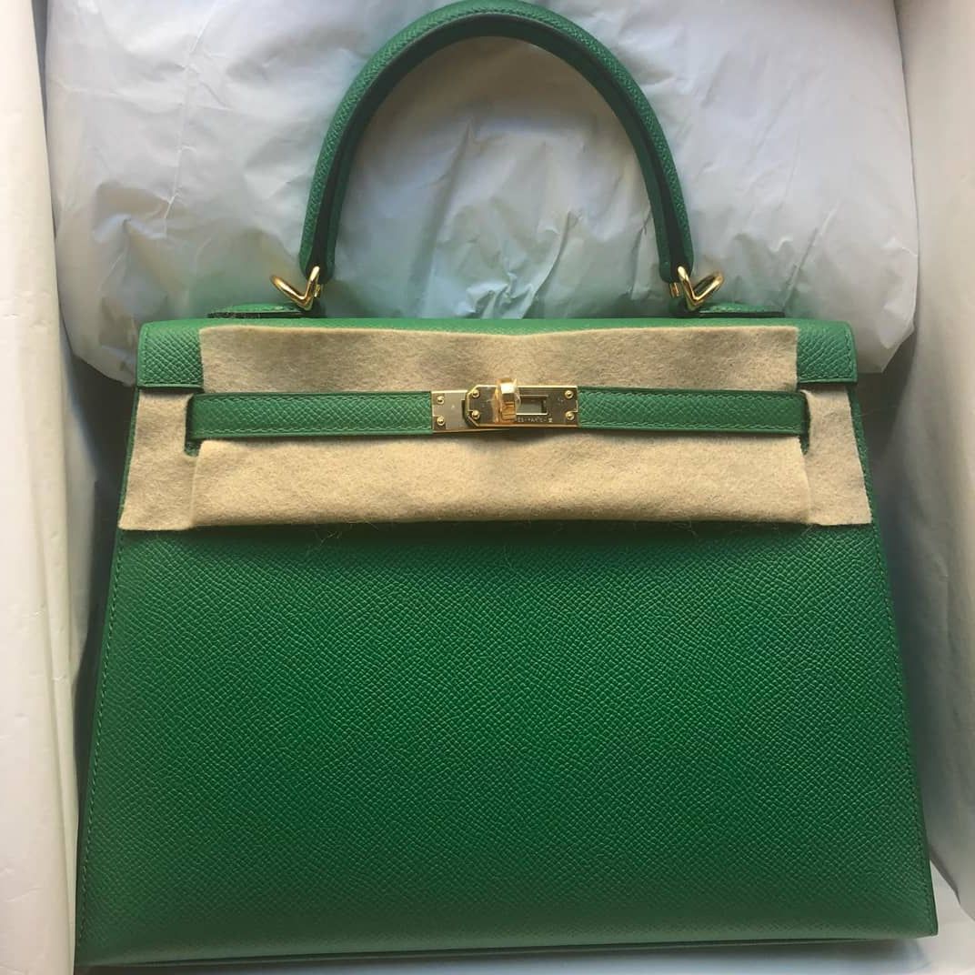 green kelly bag