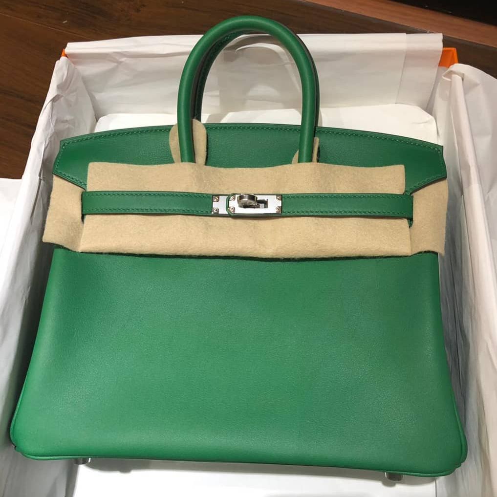 Hermes Birkin 25 Etoupe Togo Palladium Hardware #D - Vendome