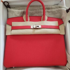 Hermes Birkin 25 Rouge Piment Swift Gold Hardware #D - Vendome Monte Carlo