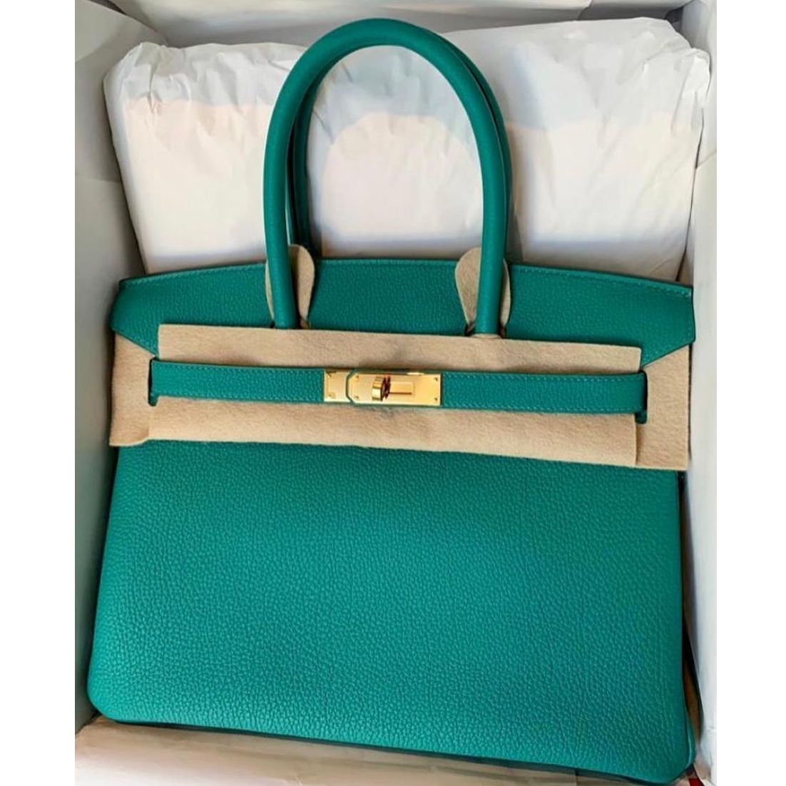 Hermes Birkin 25 Vert Verone Togo Gold Hardware #D - Vendome Monte