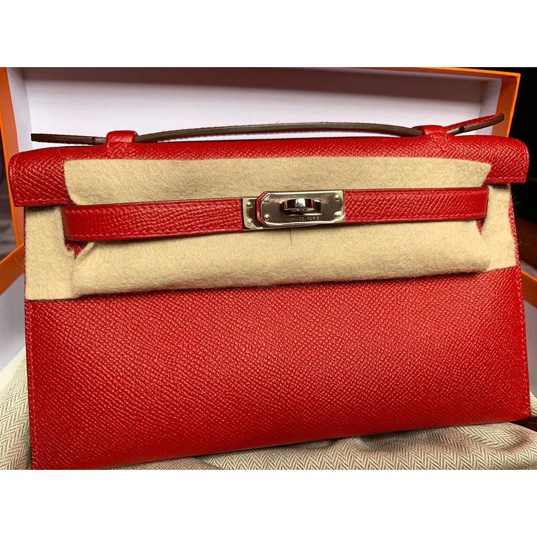 hermes kelly pochette with strap