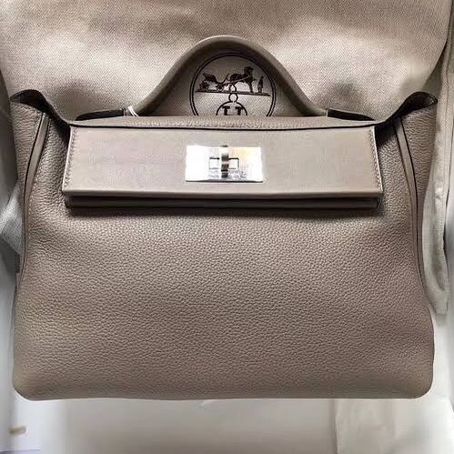 Hermes Birkin 25 Gris Asphalte Togo Rose Gold Hardware - Vendome Monte Carlo