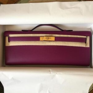 Hermes Kelly Pochette Lime Swift Gold Hardware #D - Vendome Monte Carlo