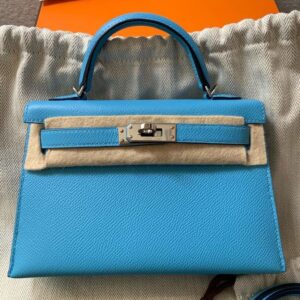 Hermes Kelly 20 Mini Sellier Jaune Ambre Chevre Mysore Gold Hardware #D -  Vendome Monte Carlo