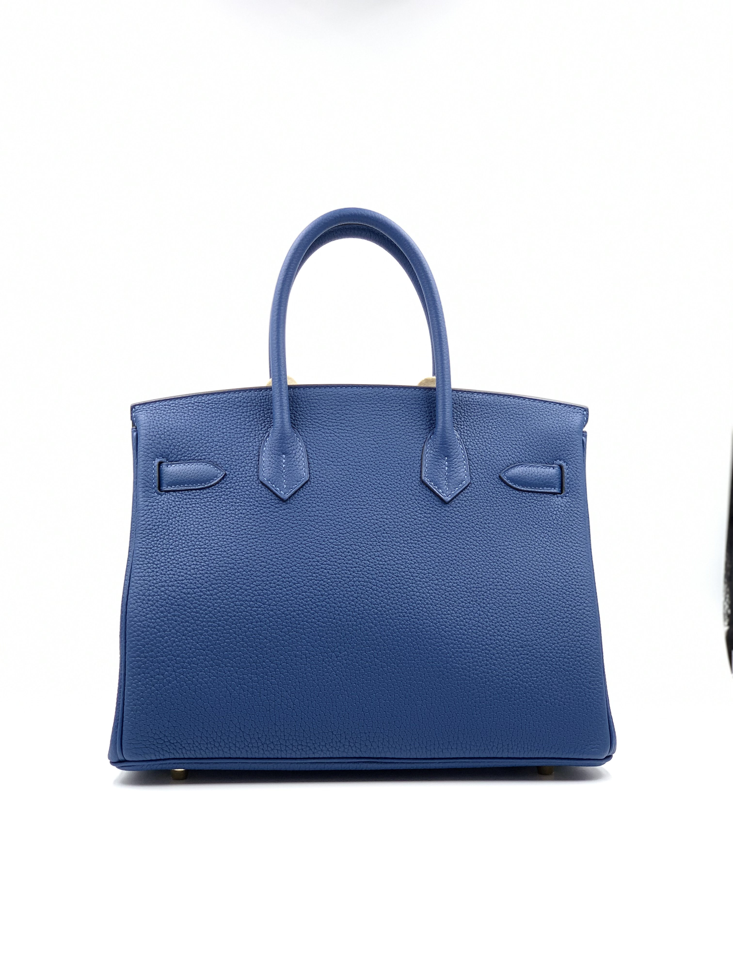 Hermes Birkin 30 Bleu Royal Togo Gold Hardware