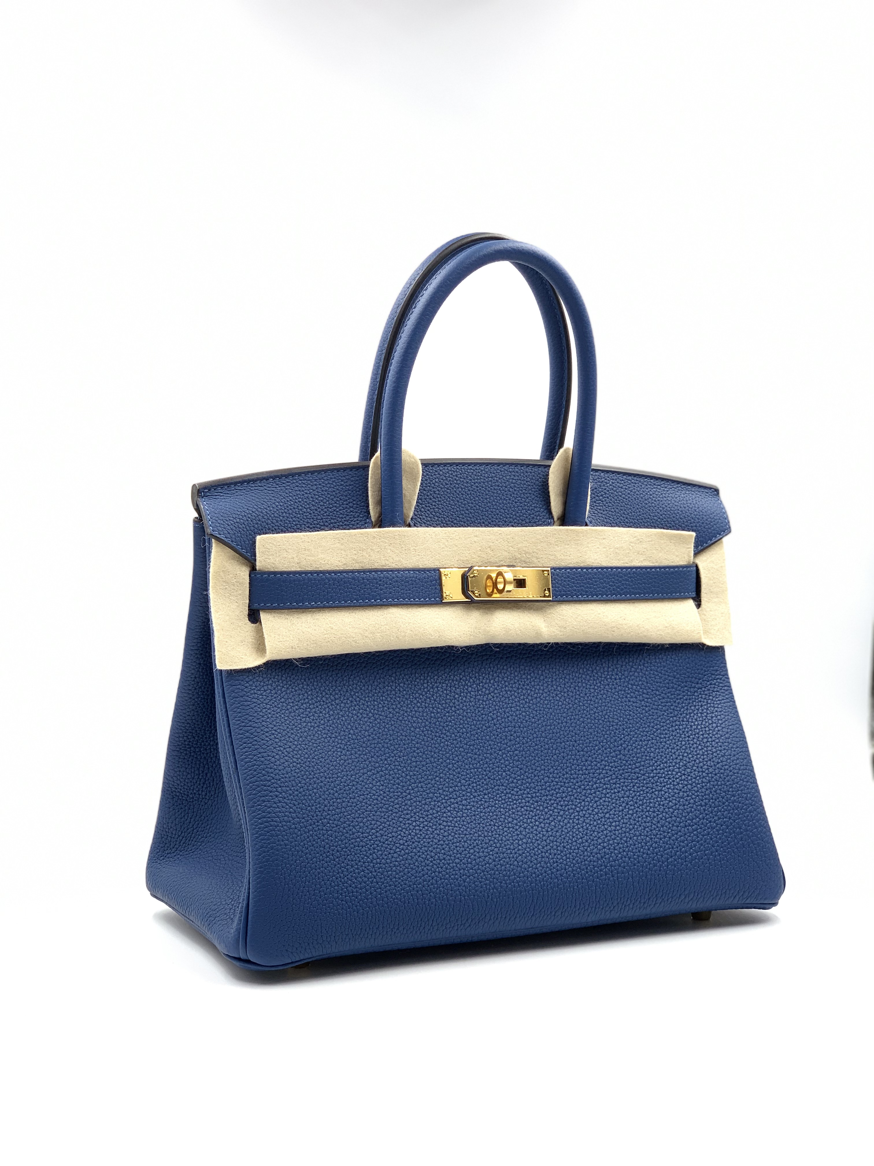 Hermes Birkin 30 Deep Blue Togo Gold Hardware #D - Vendome Monte Carlo