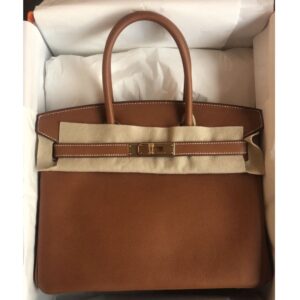 HERMES Birkin 30 Barenia Faubourg Palladium Hardware Pristine