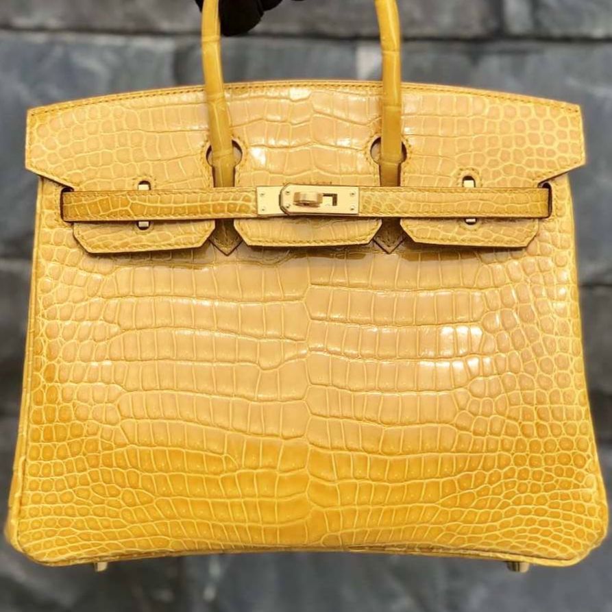 birkin 25 jaune ambre