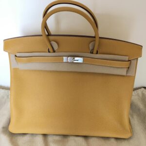 Hermes Birkin 35 Orange Epsom Palladium Hardware #N - Vendome Monte Carlo