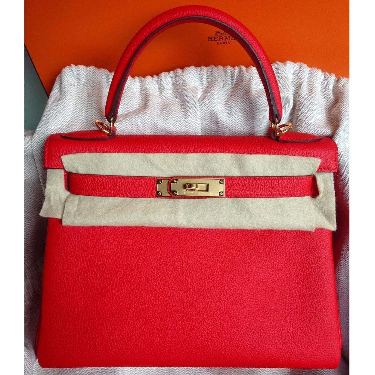 hermes kelly rouge