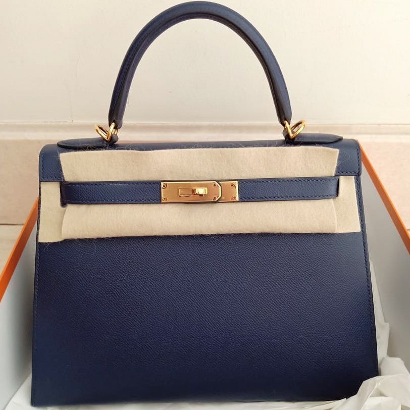 Hermes Kelly 25 Sellier Gold Epsom Gold Hardware #D - Vendome