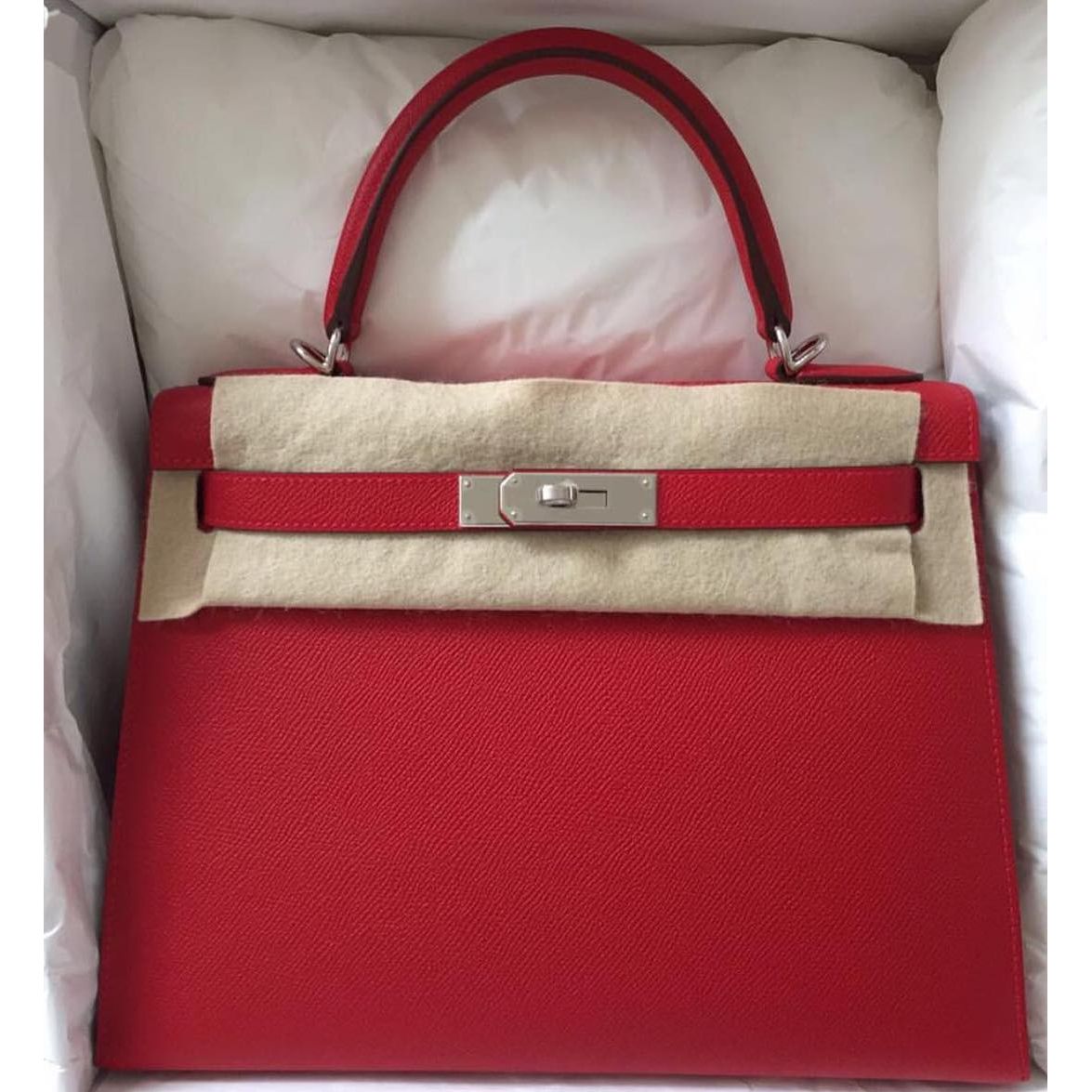 Hermes Kelly 28 Sellier Rouge Casaque 