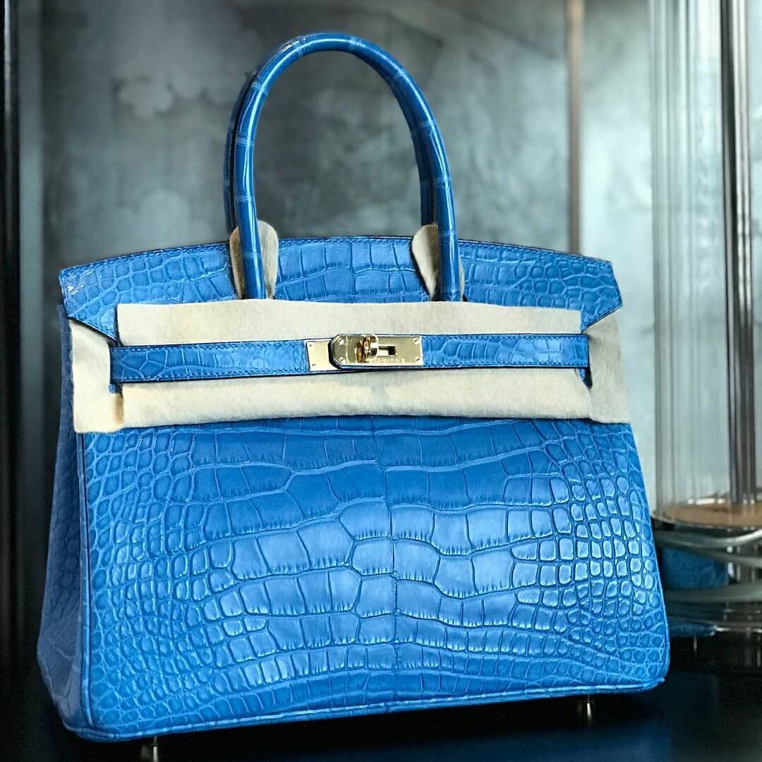 Hermes Birkin 30 Deep Blue Togo Palladium Hardware #D - Vendome Monte Carlo