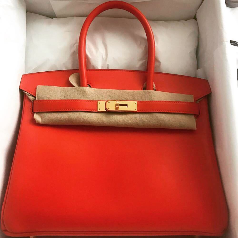 Hermes Birkin 30 Capucine Tadelakt Gold Hardware #A - Vendome Monte Carlo