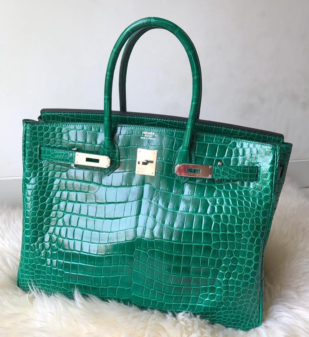 Hermes Birkin 30 Vert de Gris Togo Palladium Hardware - Vendome Monte Carlo