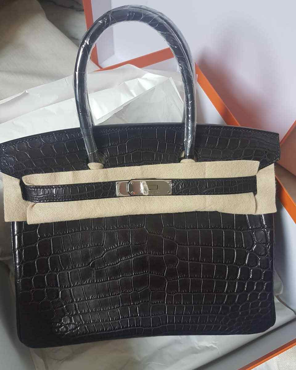 Hermes Birkin 30 Noir Black Togo Rose Gold Hardware #D - Vendome Monte Carlo