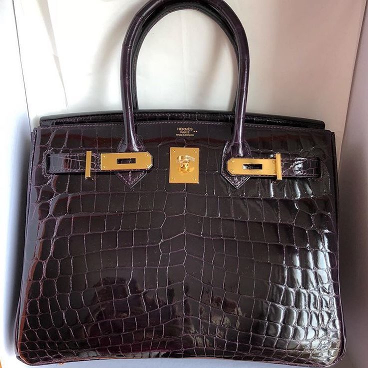 Hermes Kelly Pochette Noir Black Alligator Lisse Shiny Gold Hardware #X -  Vendome Monte Carlo