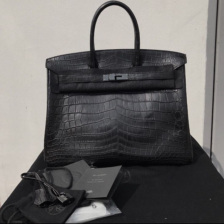 birkin bag so black