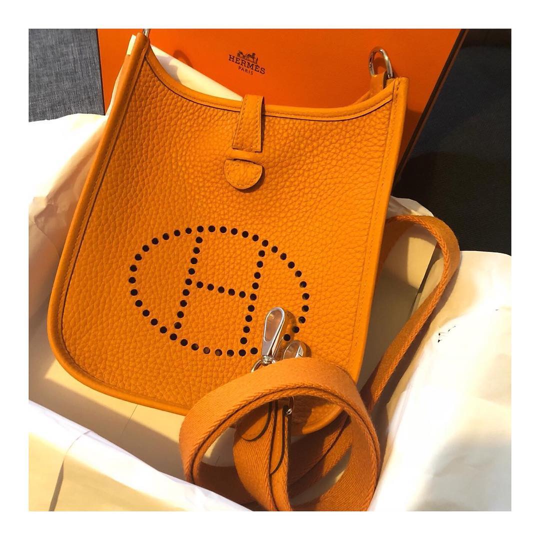 orange hermes evelyne