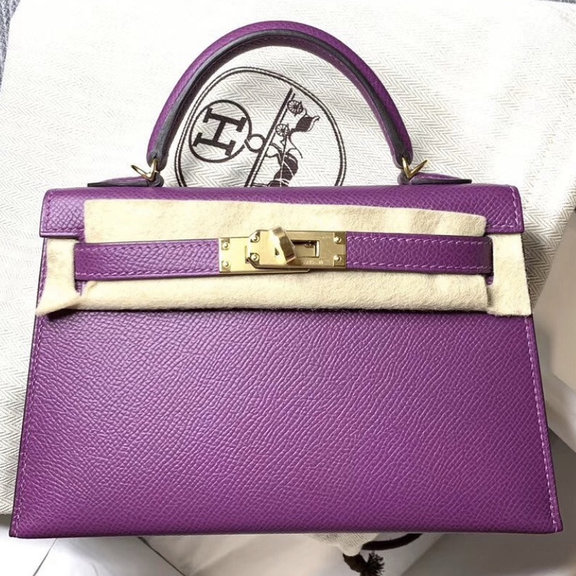 Hermes Kelly 20 Mini Sellier Anemone Epsom Gold Hardware D Vendome Monte Carlo