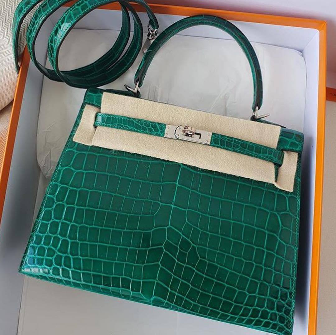 Hermes Birkin 40 Vert Emerald Porosus Crocodile Exclusive