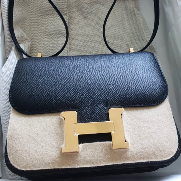 hermes constance 18 black