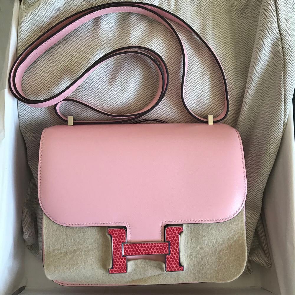 Hermes Constance 18 Mini Rose Sakura 