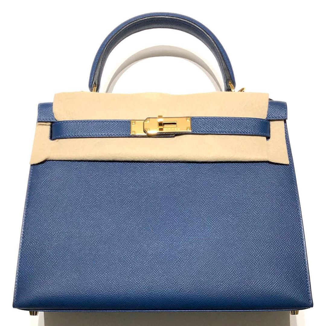 Hermes Kelly 28 Sellier Vert Verone Epsom Gold Hardware #D