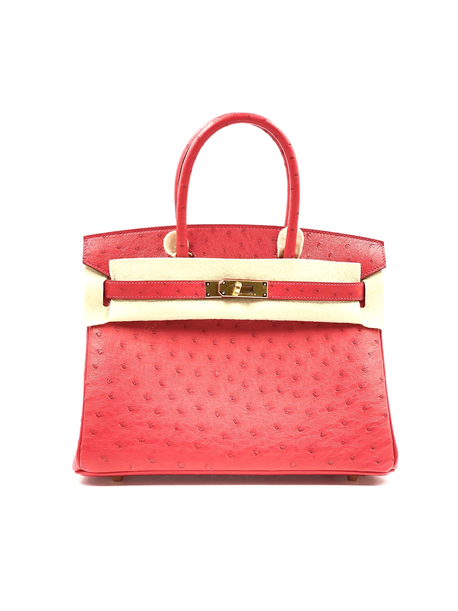 Hermès Birkin 30 Rouge Vif Swift with Gold Hardware