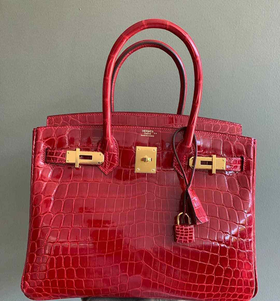 Hermes Birkin 30 Braise Niloticus Lisse 