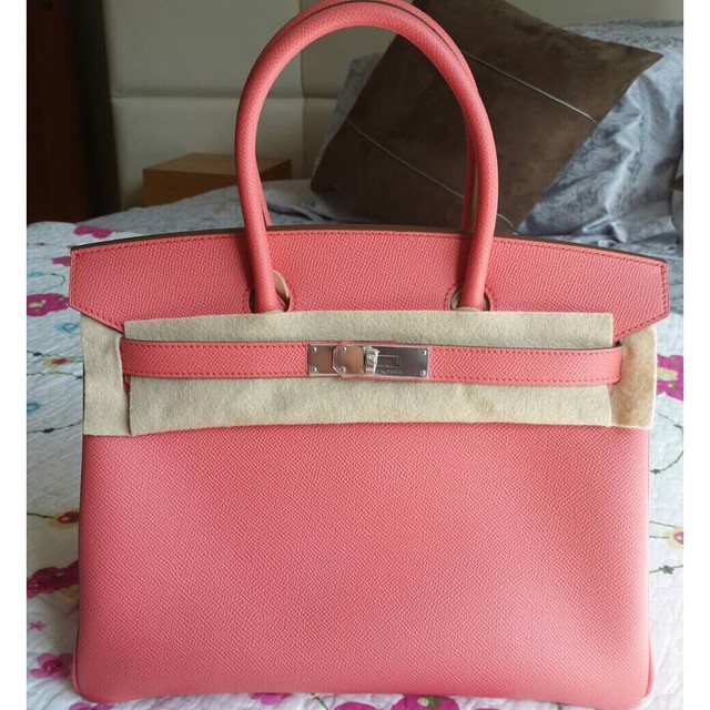 Hermes Birkin 30 Orange Epsom Palladium Hardware #Q - Vendome Monte Carlo