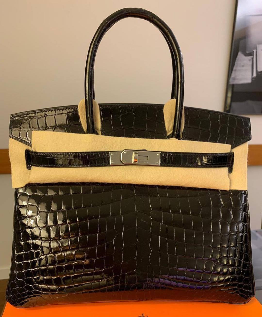 Hermes Birkin 35 Noir Black Epsom Gold Hardware #D - Vendome Monte Carlo