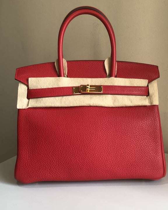 Hermes Constance 24 Rouge Casaque Epsom Gold Hardware #C