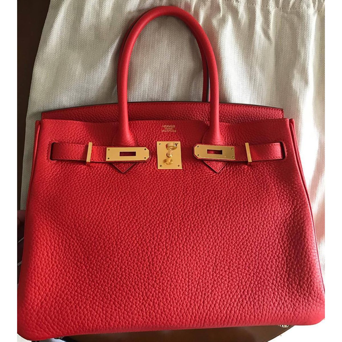 Hermes Kelly 35 Rouge Tomate Red Togo Palladium Hardware