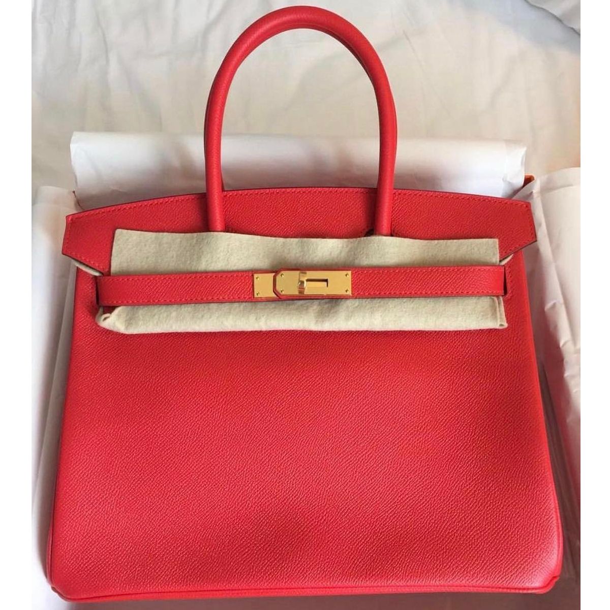 Hermès Birkin 30 Rouge Tomate Epsom Gold Hardware GHW — The French Hunter