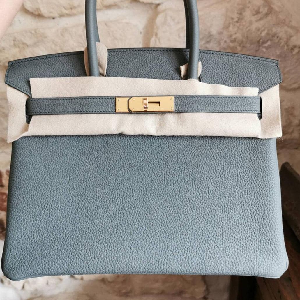 Hermes Birkin 30 Vert Amande Togo Gold Hardware #D - Vendome