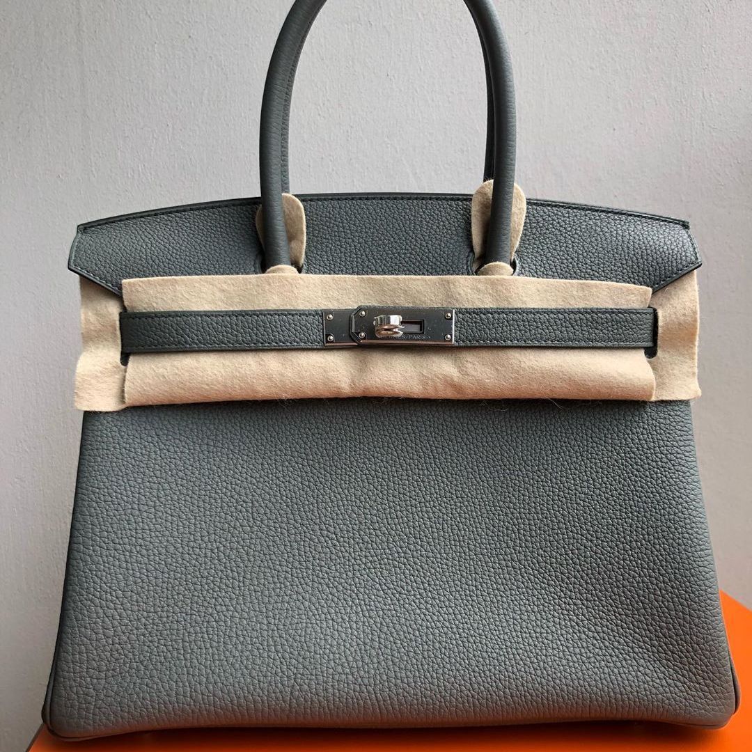 Hermes Birkin 25 Vert Amande Togo Palladium Hardware #D - Vendome Monte  Carlo