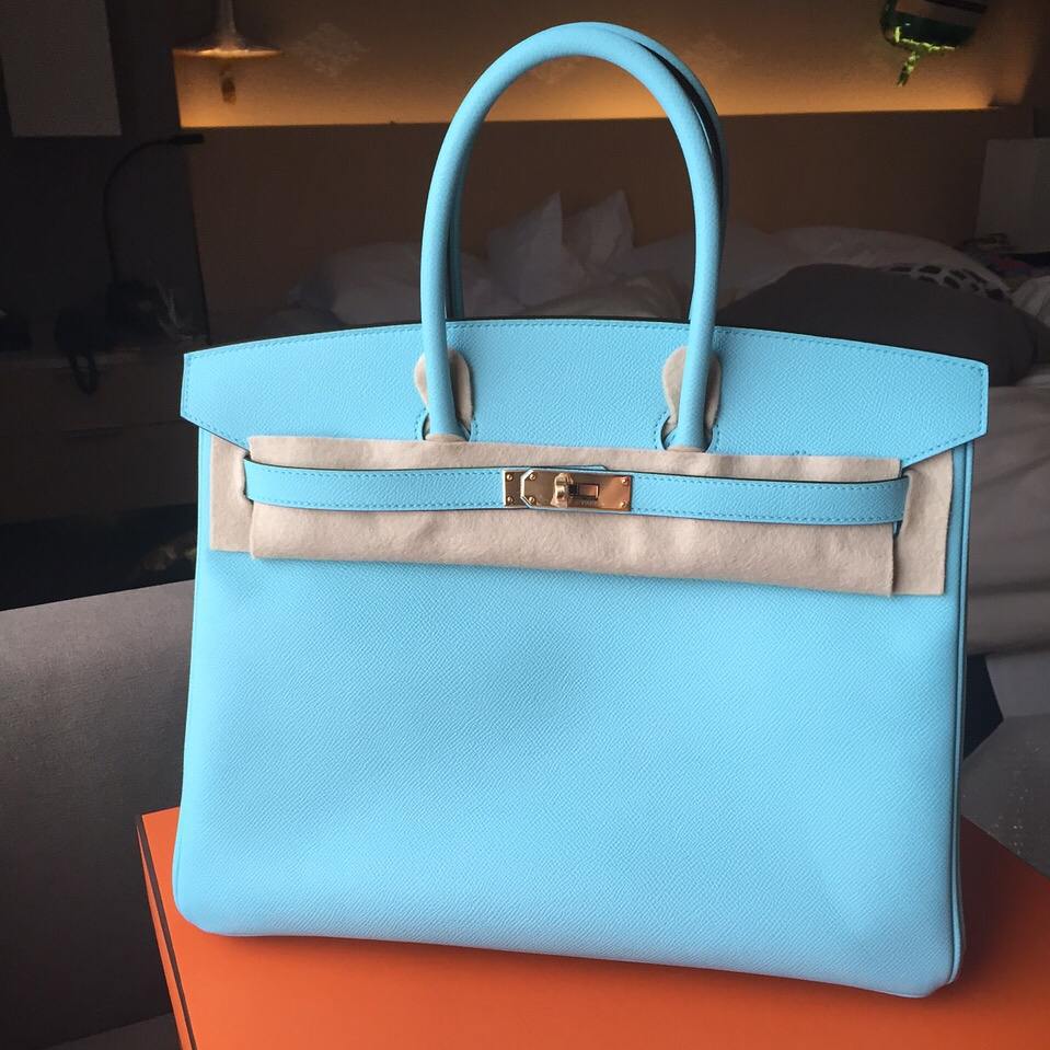 hermes birkin blue atoll