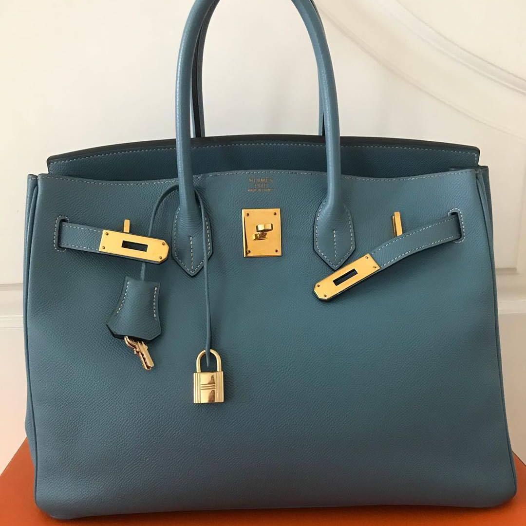 Hermès Birkin 35 in Blue Jean