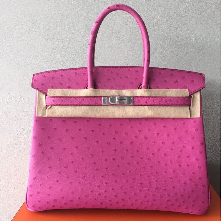 Hermes Birkin 35 Featured In Pink Ostrich