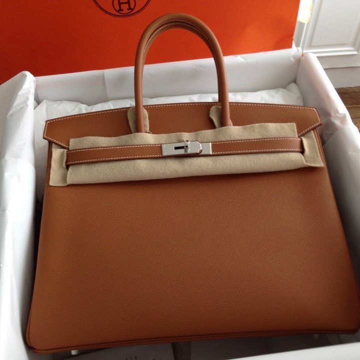 Hermes Birkin 30 Gold Epsom Palladium Hardware #D - Vendome Monte Carlo