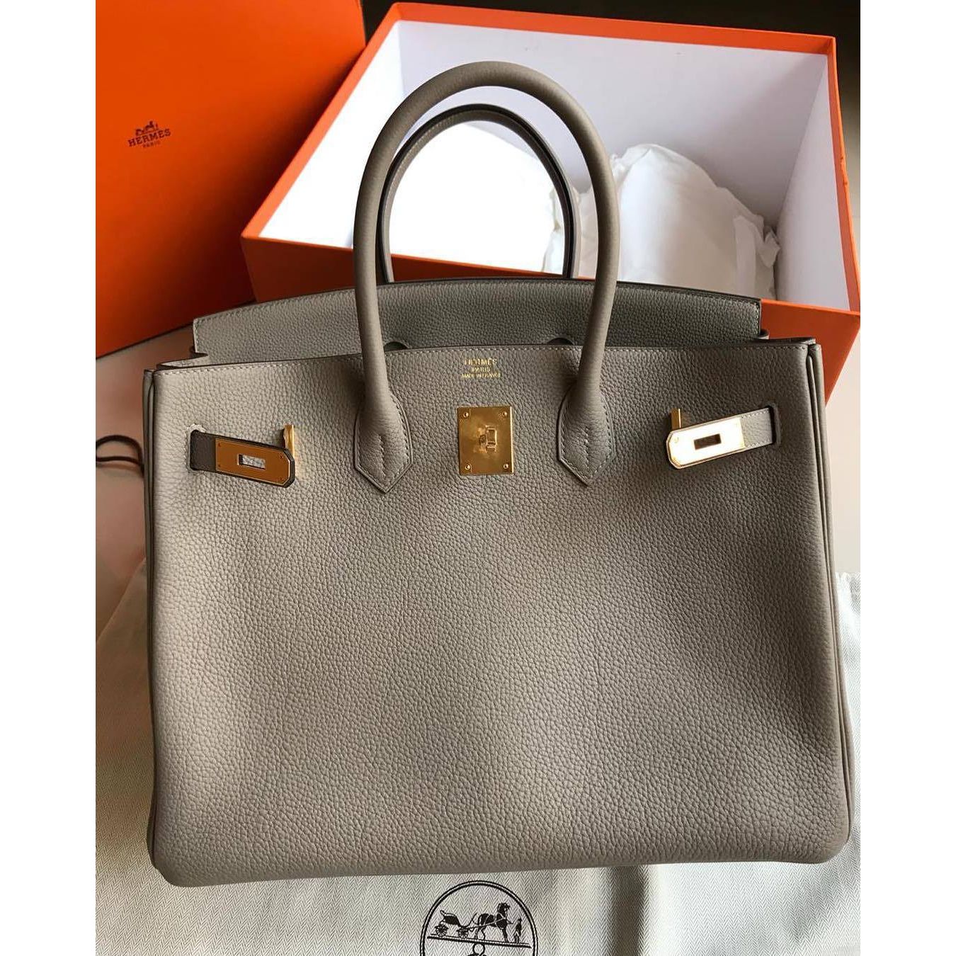 hermes birkin 35 grey