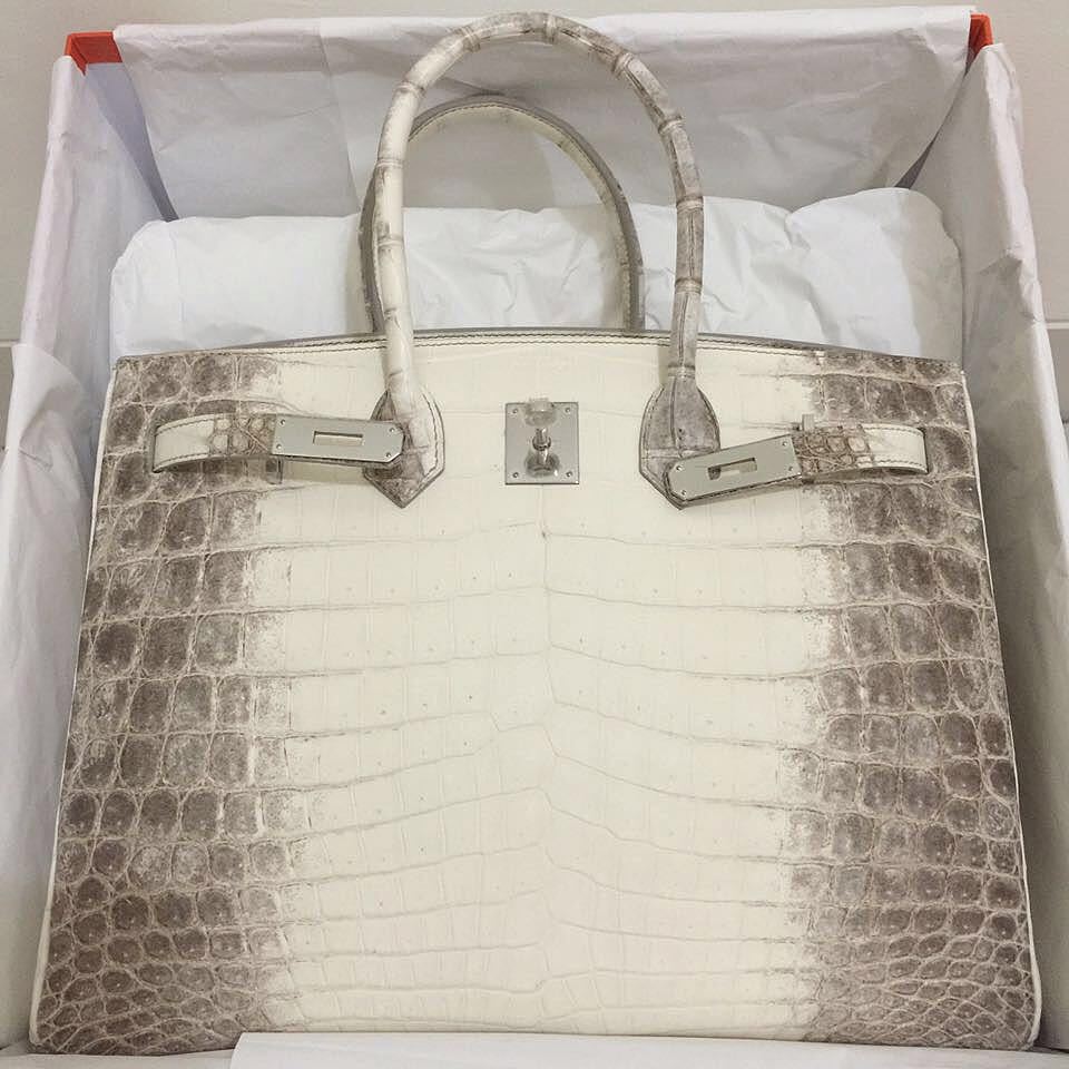 Replica Hermes Birkin 25 Retourne Bag In Himalaya Niloticus