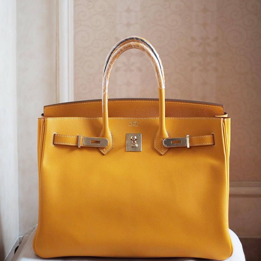 Hermes Birkin 35 Jaune d'Or Epsom 