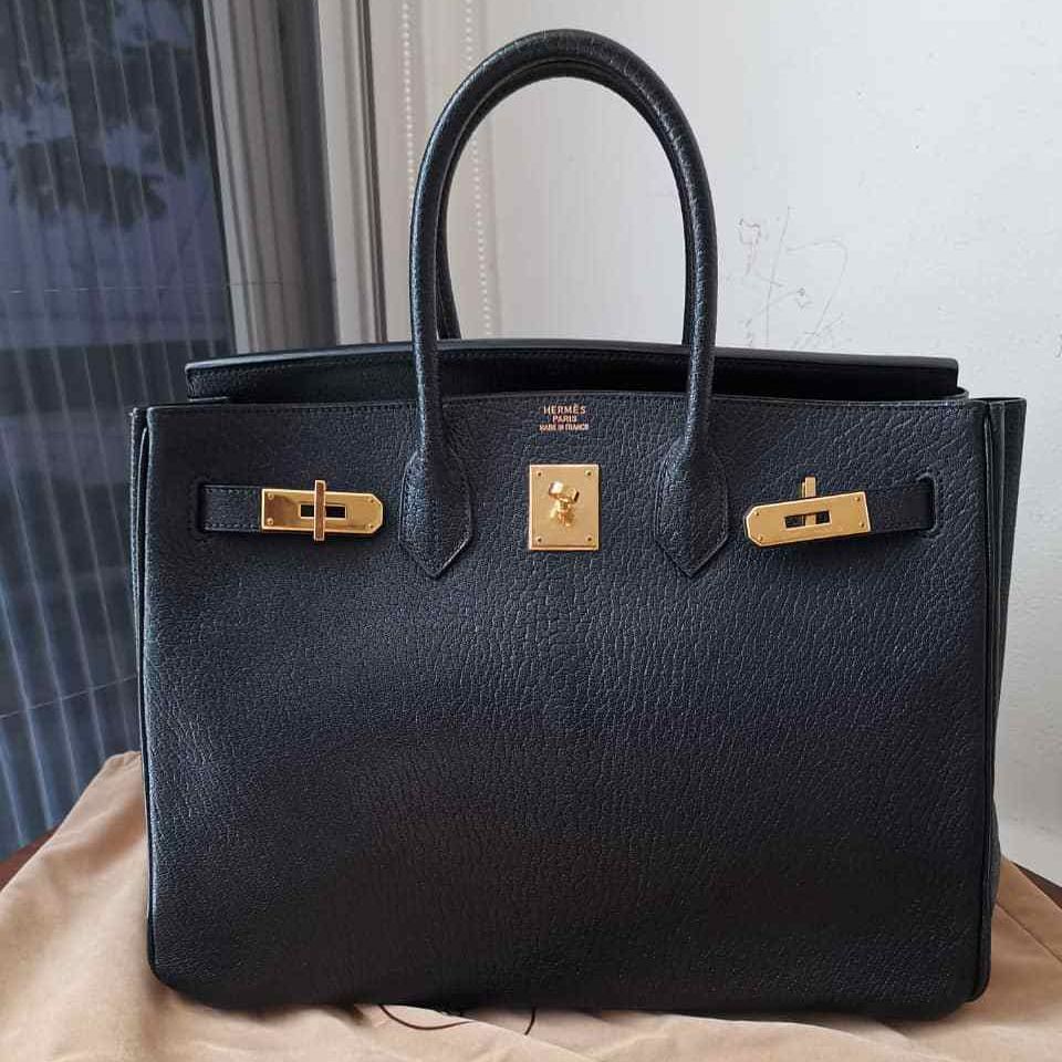 birkin black 35