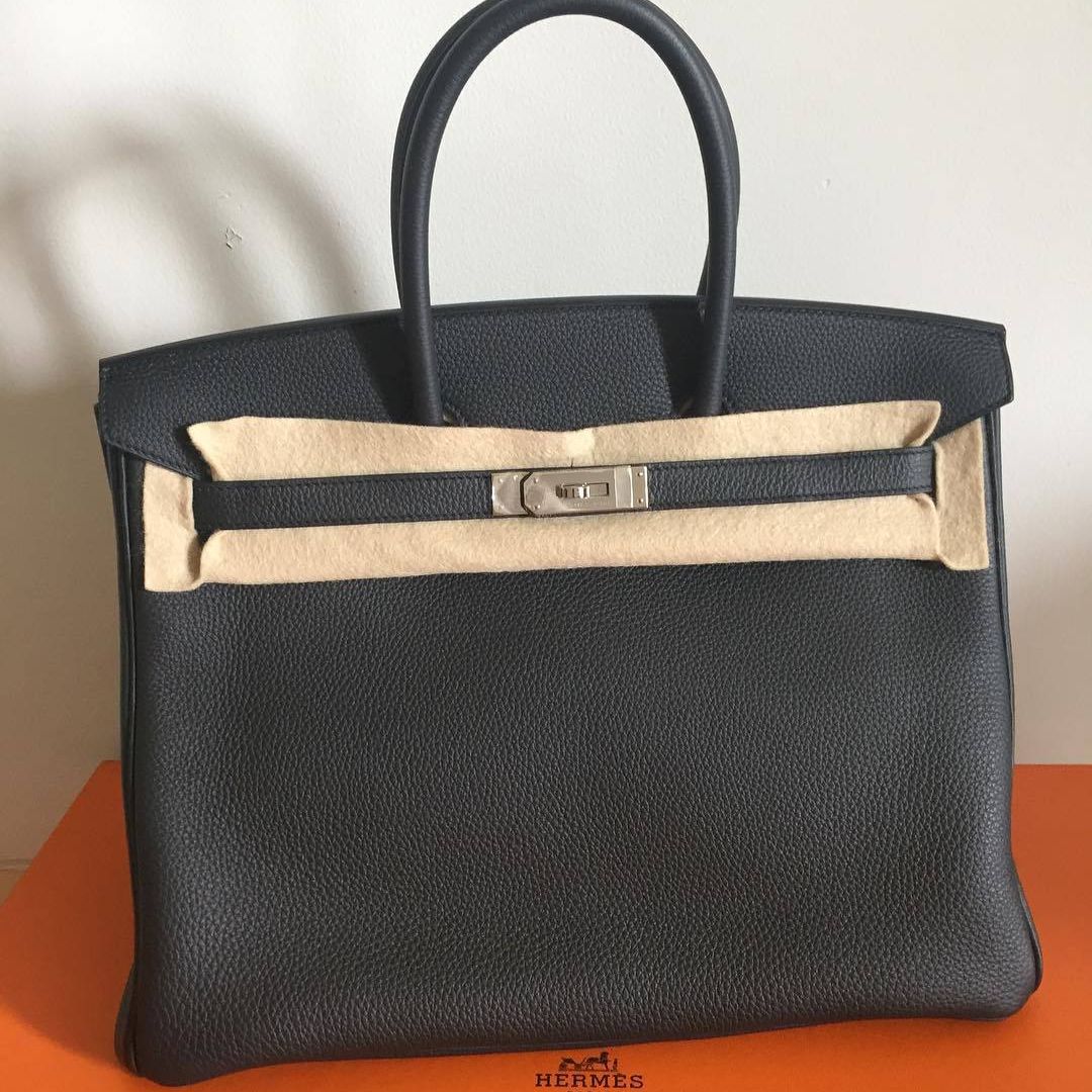 Hermes Birkin 35 Black Togo Gold Hardware - Vendome Monte Carlo