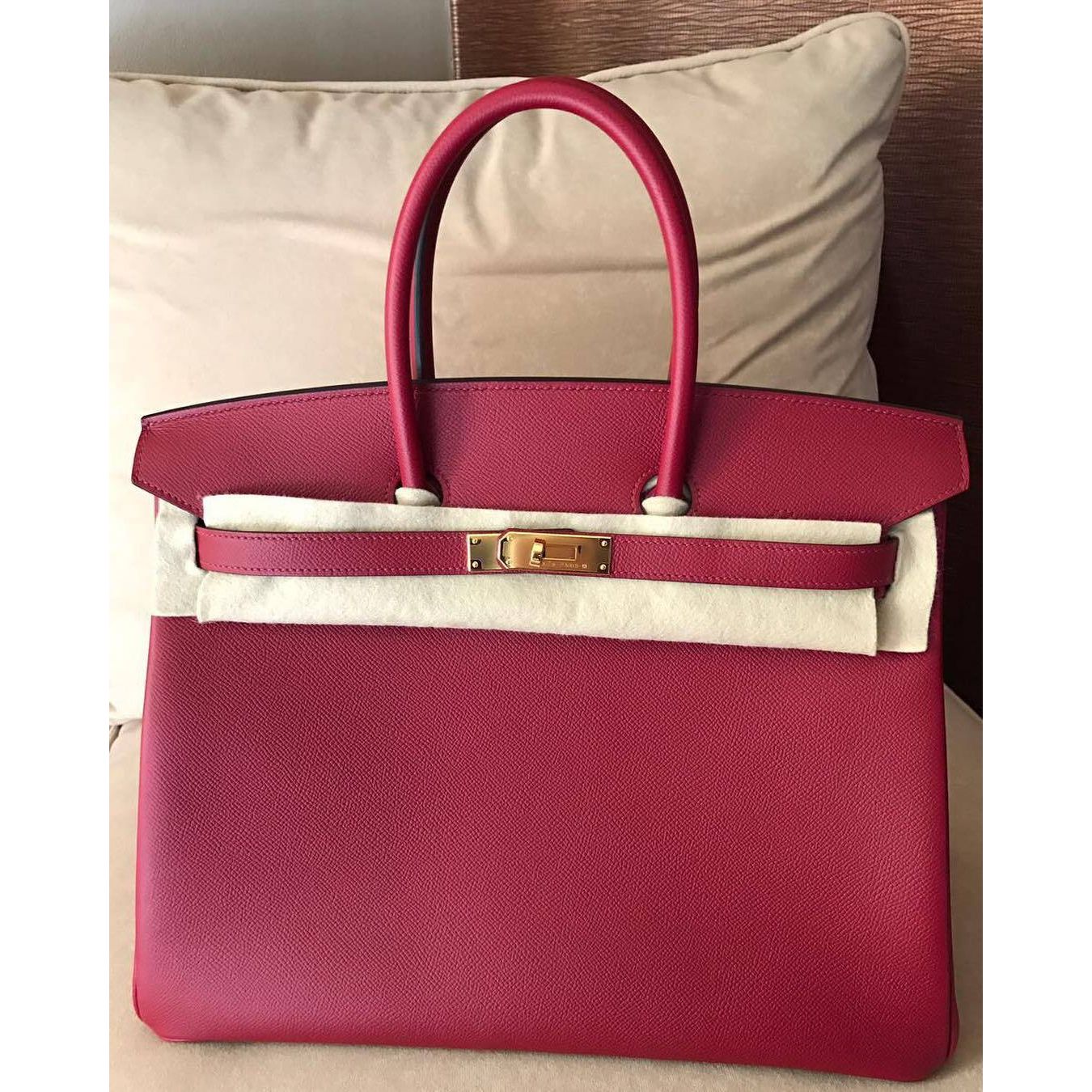 Hermes Birkin 30 Rouge Grenat Togo Palladium Hardware #A - Vendome Monte  Carlo