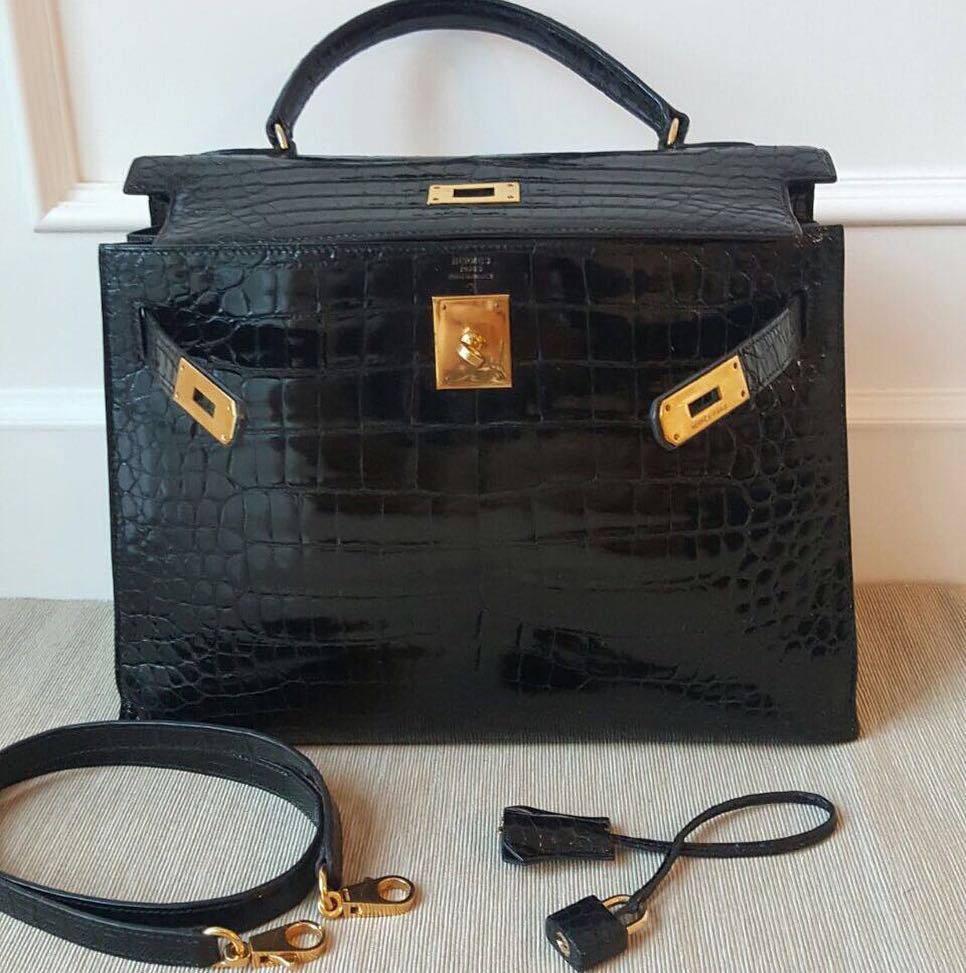 hermes kelly 32 black