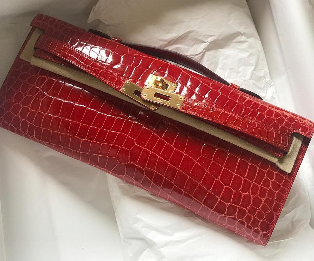 Hermes Birkin 35 Ghillies Sanguine Toile/Barenia Palladium Hardware #Q -  Vendome Monte Carlo