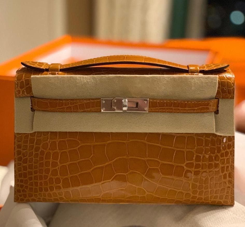 hermes kelly pochette alligator